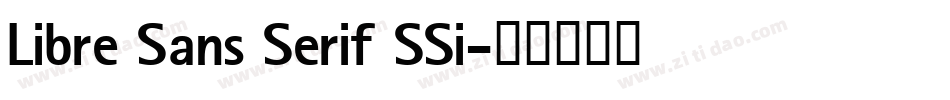 Libre Sans Serif SSi字体转换